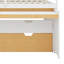 Lit mezzanine fonctionnel avec lit gigogne, bureau coulissant et tiroirs de rangement-436897034-436897045