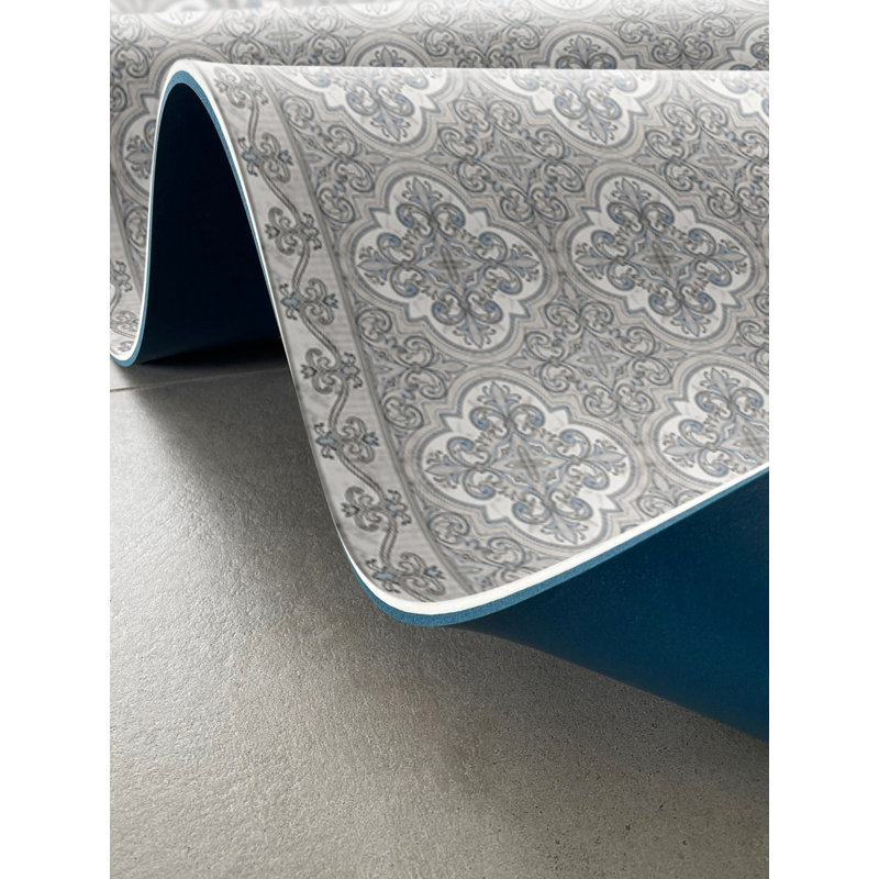 Tapis de cuisine gris Drawit, Rectangulaire 2 pi x 3 pi