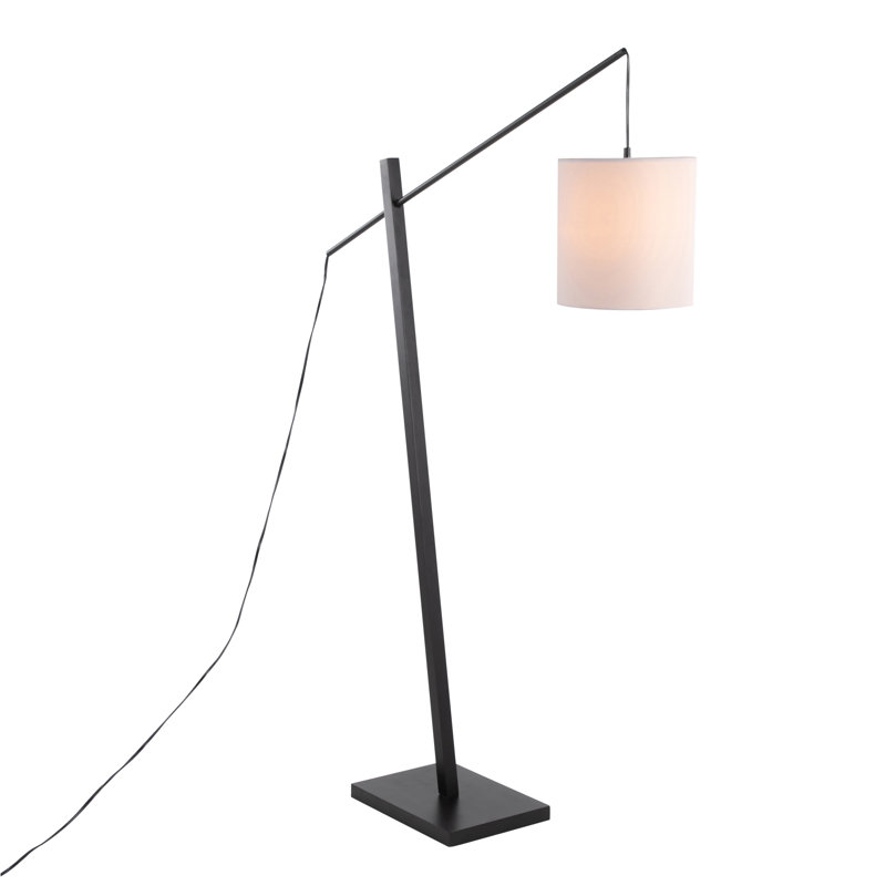 Derian 60'' Black Task Floor Lamp