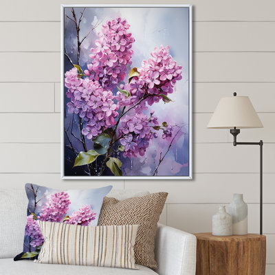 «Lilac Flowers in Full Glory II», reproduction sur toile