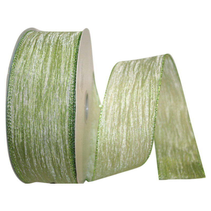 Fabric No Theme Ribbon, Moss, 2.5" H x 1800" W x 2.5" D