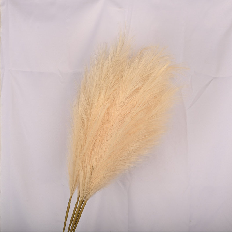 Silk Pampas Grass Arrangement, Cream, 43"H x 8"W