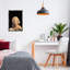 «Classic Beauty in Black», art mural sur toile flottant noir, design par Jadei-1180495608-1179776036