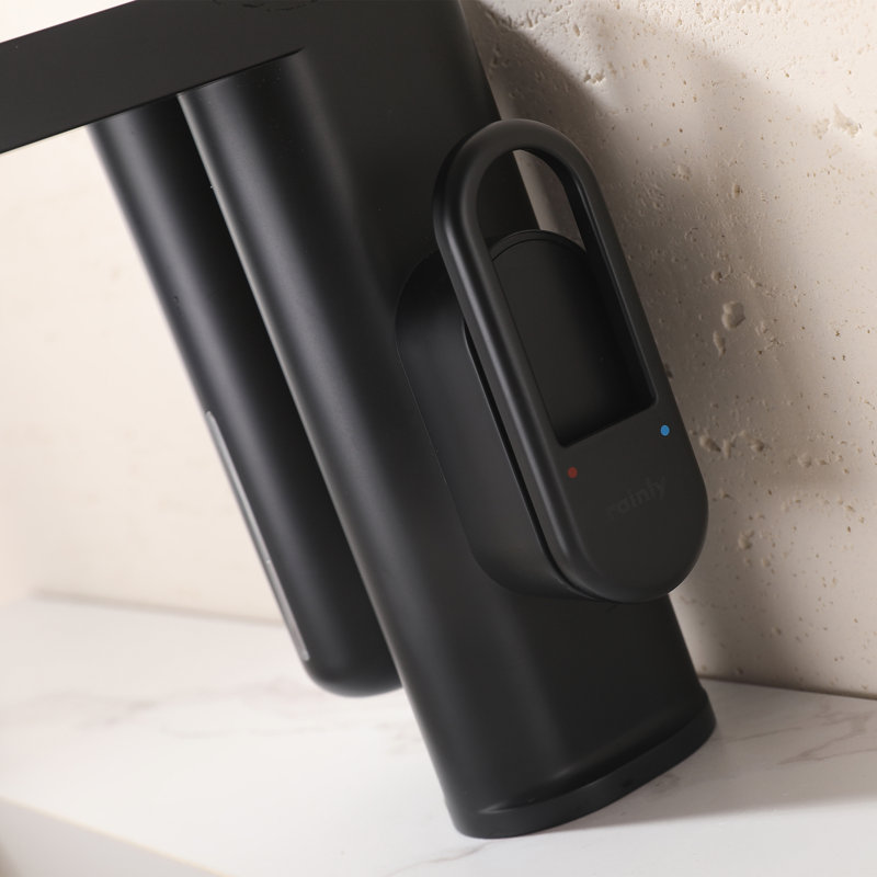 Touchless Bathroom Sink Faucet With Soap Dispenser, Single Hole 1-Handle Automatic Sensor Bathroom Faucet, Matte Black
