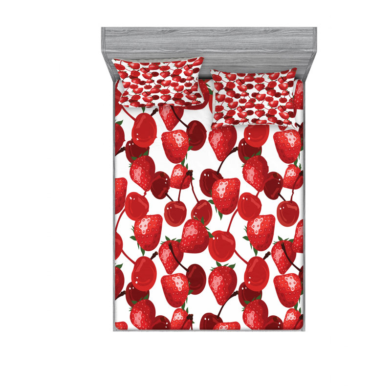 Microfiber Sheet Set, Queen Sheet Set with Fitted Sheet
