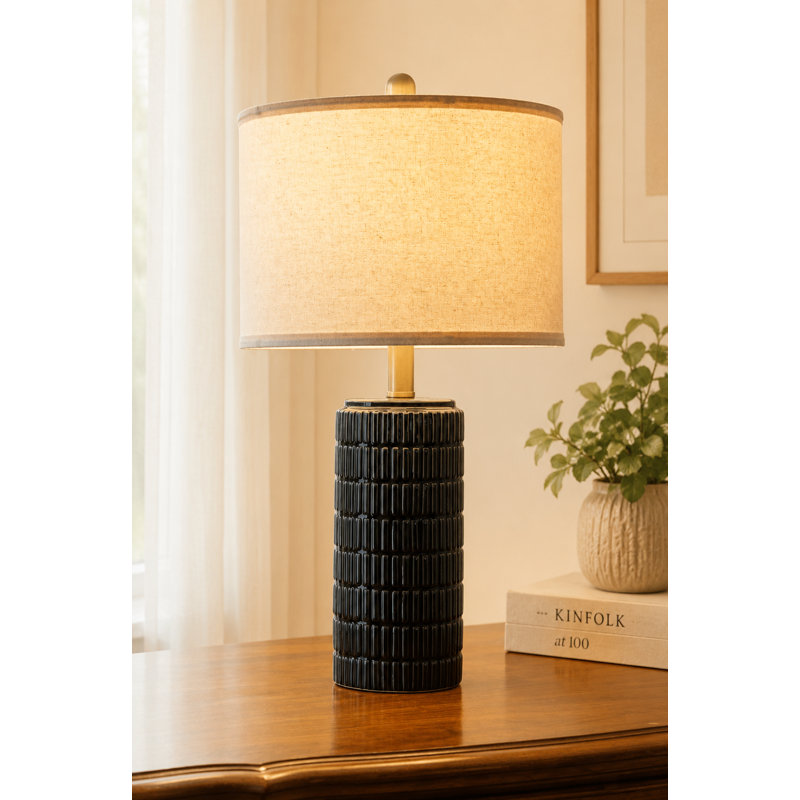 Lampes de table bleues 23 "
