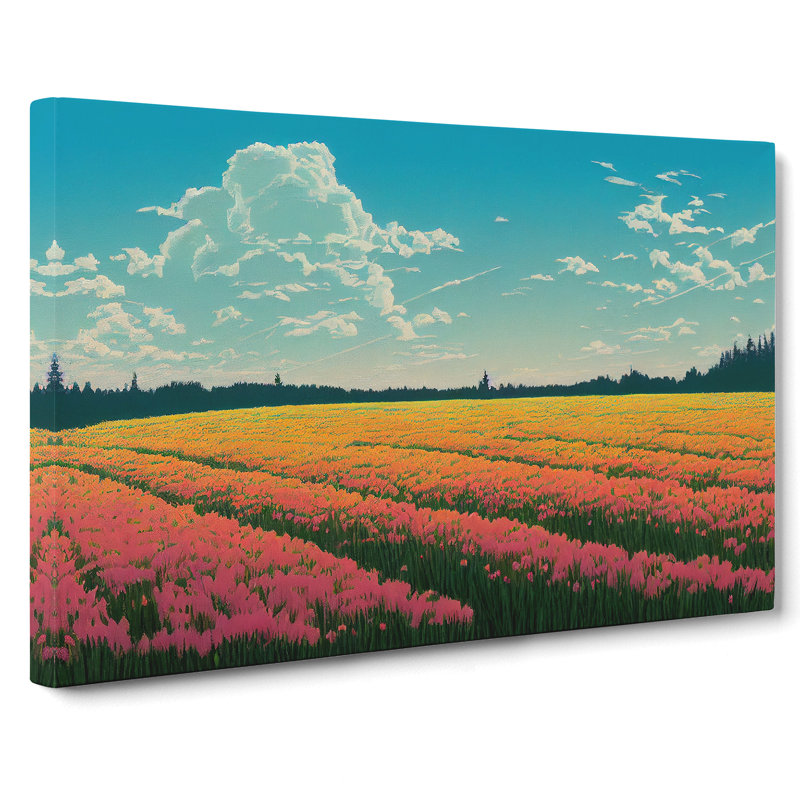 Spring Landscape Meadow Vol.7 - Wrapped Canvas, 35cm H x 50cm W x 3cm D