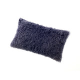 Solid Colour Sheepskin Throw Pillow