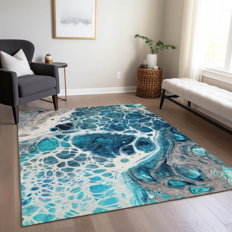 Tapis intérieur / extérieur Ayush, Rectangulaire 8 pi x 10 pi