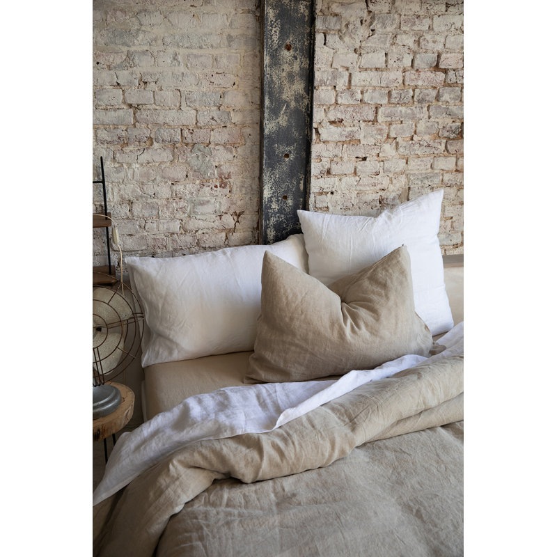 Kaleva Brushed - Set of 2, 65 x 65 cm, Blanc