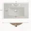 Meuble-lavabo moderne brun foncé de 30 po