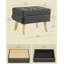 40cm Wide Clear Utility Stool Ottoman-398563293