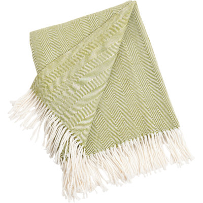 Soft Textured Herringbone Design Decorative Sofa & Bed Throw Blanket