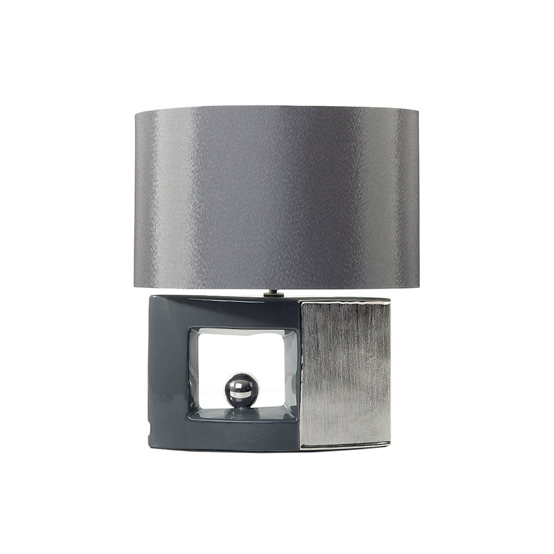 Delavan Ceramic Table Lamp, Grey