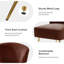 Chaise d'appoint d'appoint en velours capitonné Leona-1782845385