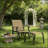 Comfortable High Back Glider Chair Set with Ottoman for Outdoor Relaxation-170561207