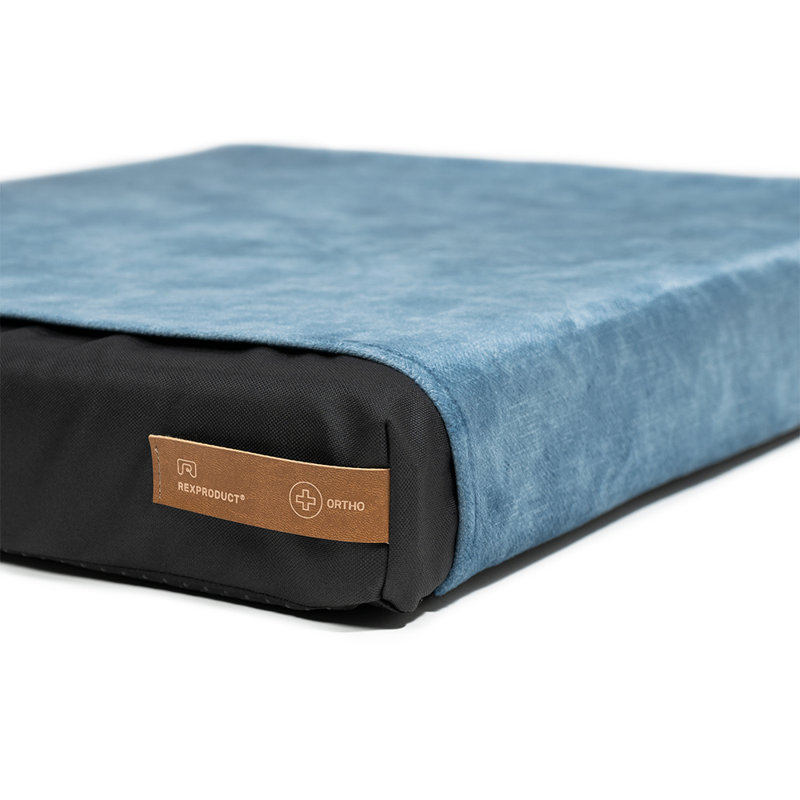 Orthopedic Memory Foam Pet Bed, 8cm H x 70cm W x 90cm D, Blue
