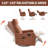 Heat Massage Manual Recliner Chair With Rocker And Swivel In Fabric For Living Room-1062176567