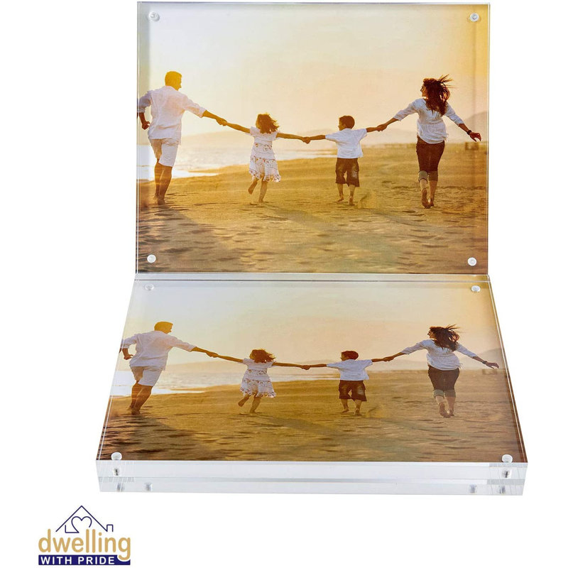 Clear Acrylic Matte Floater Picture Frame