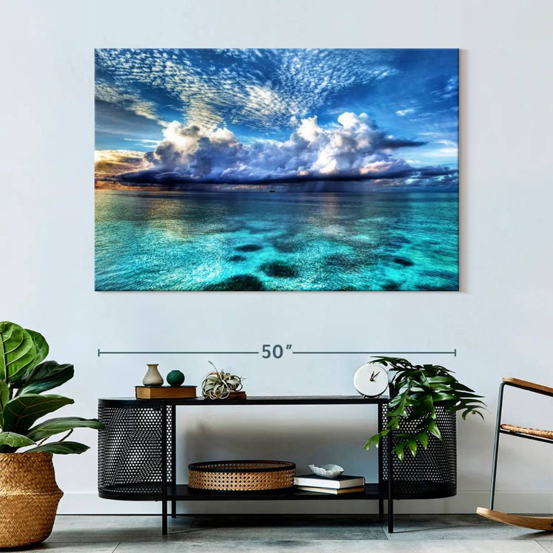 Impression sur toile Cozumel Ocean View, H 34 po x l 51 po x P 1,25 po
