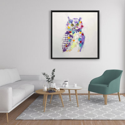 " Textured Abstract Owl "