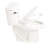 Comfortable Height Toilet, 1.28 , 4.8 Siphonic, Two, Side Single Flush, , , Gloss White 004, Bathroom Two Siphonic Flushing, Height, Ware Part