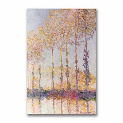 Poplars on the Banks of the Epte by Claude Monet - Print on Canvas -  Vault W Artwork, BL0716-C1624GG