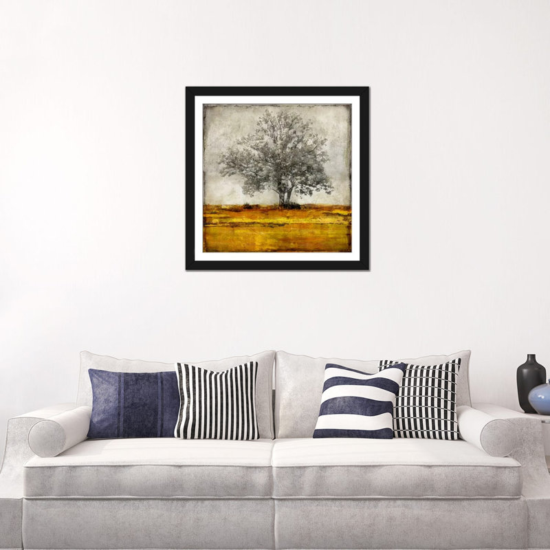 «Majestic», impression sur toile, H 16 po x l 16 po x P 1 po, Papier beaux-arts encadré noir, Blanc