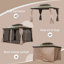 Auvent de toit permanent en aluminium et double en polycarbonate-87703191-90289470