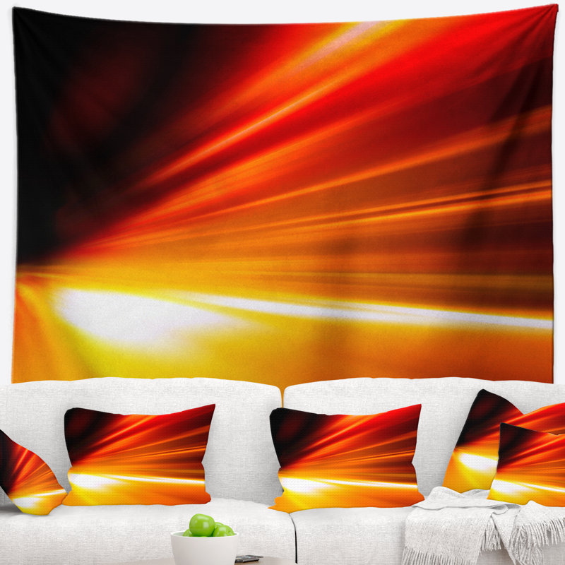 Tapisserie «Abstract Night Road Road Trail», H 50 po x l 60 po
