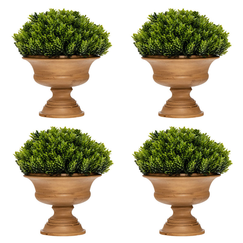 11'' Faux Cypress Topiary in Pot