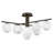 Selene Swirl Glass Semi Flush Mount-108510877