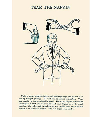Tear the napkin-publicité rétro