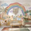 Décoration murale chambre d'enfant amovible fond blanc-636373313-636373327