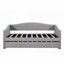 Lit de jour simple rembourré avec canapé-lit et lit gigogne Lattes en bois, aucun sommier requis, durable-1483591804