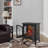 24 Inch 3D  Flame Electric Infrared Quartz Fireplace Stove With Remote Control