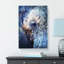 Blue Elephant In Abstract - Wrapped Canvas-55371002