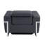 Fauteuil inclinable électrique en cuir italien Global Charler-594120743