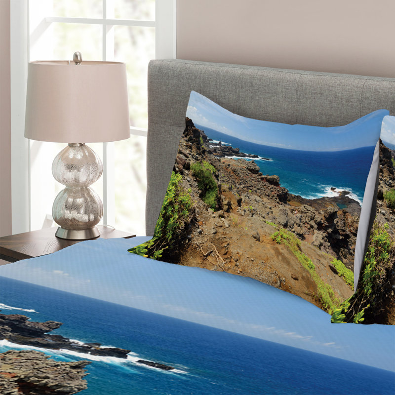 Abygail Toile Bedspread with Pillow Shams, 220 x 264 cm