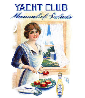 Manuel de salades-yacht club-imprimé de publicités