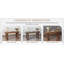 Console de 63 po de long de style campagnard, table de canapé rectangulaire derrière le canapé, table de couloir d'entrée en grain de bois massif pour le salon, la salle à manger-294097689