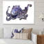 «Cute Blue Octopus», art mural sur toile nautique et côtier-1776878137-1776878134
