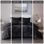 Ensembles de literie en velours luxueux, polyester noir, décor de chambre à coucher moderne