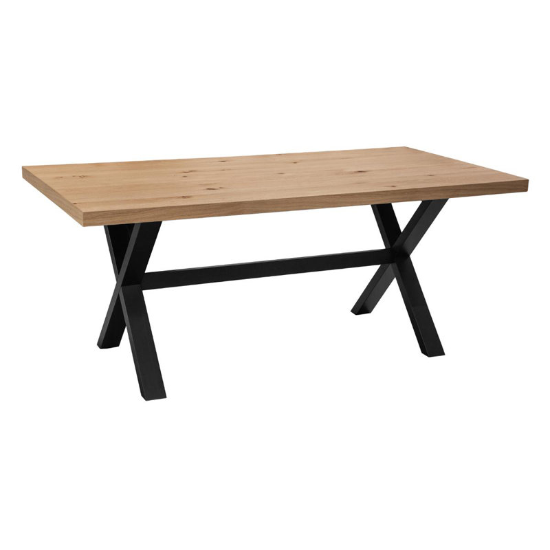Tevis Oak Solid Wood Dining Table