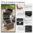 Outdoor Seat Cushions 3" Patio Furniture Cushions Replacement Set For 4 Seats, Cushions Only-1443307185