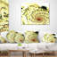 Motif de fleurs vert clair fractal - coussin imprimé abstrait