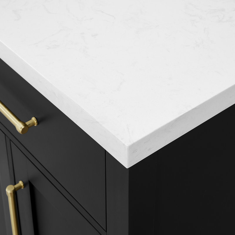 Dahen 48'' Single Bathroom Vanity with Engineered Stone Top