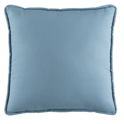 Delhi Traditional Cotton Solid Blue Square Pillow