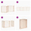 Archie & Oscar Dog Gate With Door Foldable 4 Panels Brown Oak 320 Cm Poplar Wood-41120708-41120569