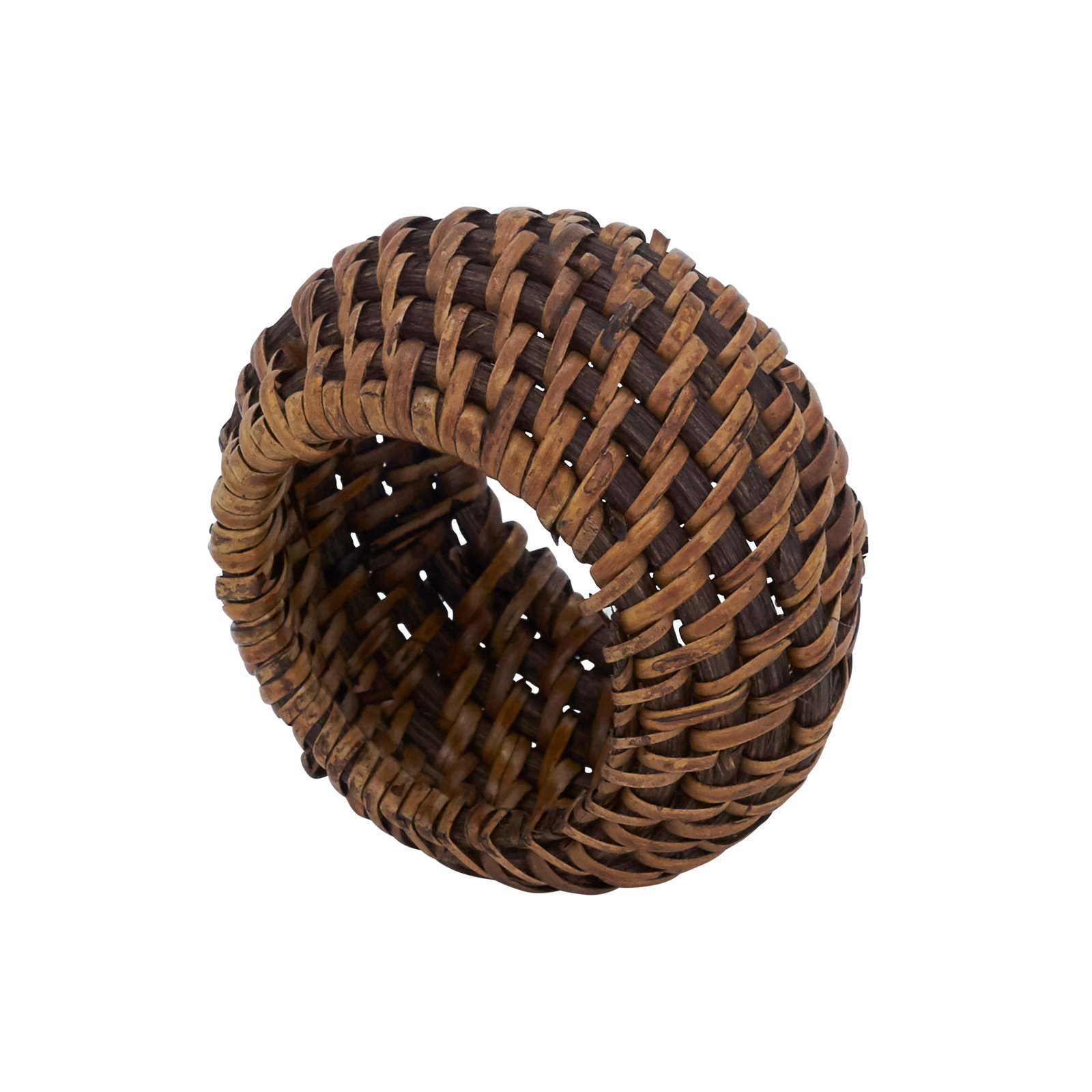 Avignon Collection Rattan Napkin Ring, Brown